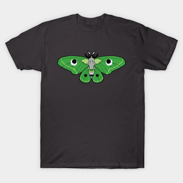 Pride Moths: Aromantic T-Shirt by PantheraCorax